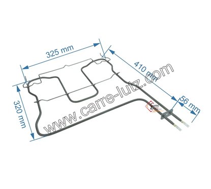 C00526533 - Résistance de sole 1150W de four Ariston Indesit