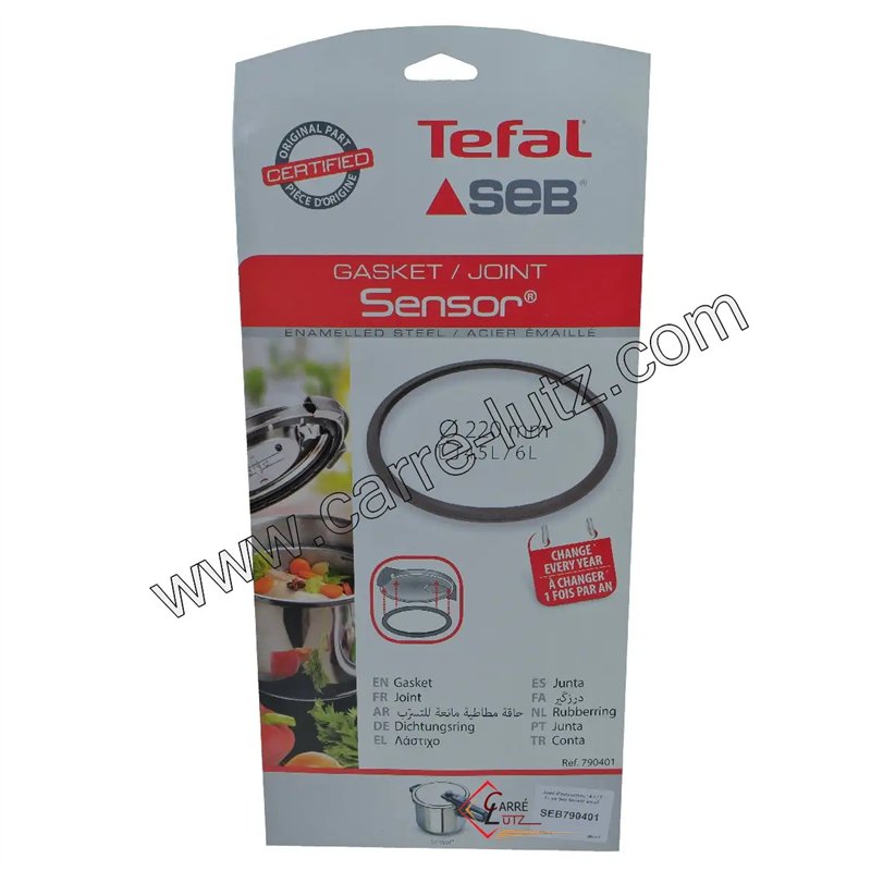 SEB790401  Joint d'autocuiseur 4,5 / 6 litres Seb Sensor émail 25,40 €