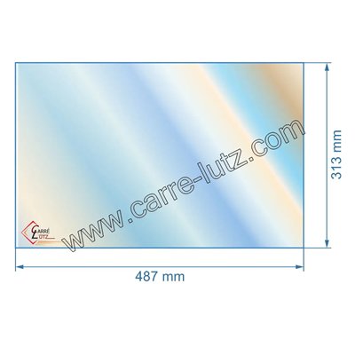 00492 Vitre réfractaire Vitrocéramique 487x313 mm AX912644A Invicta 67,00 €