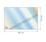 00492  Vitre réfractaire Vitrocéramique 487x313 mm compatible avec Invicta - AX912644A 63,70 €
