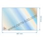 Vitre réfractaire Vitrocéramique 487x313 mm compatible avec Invicta - AX912644A