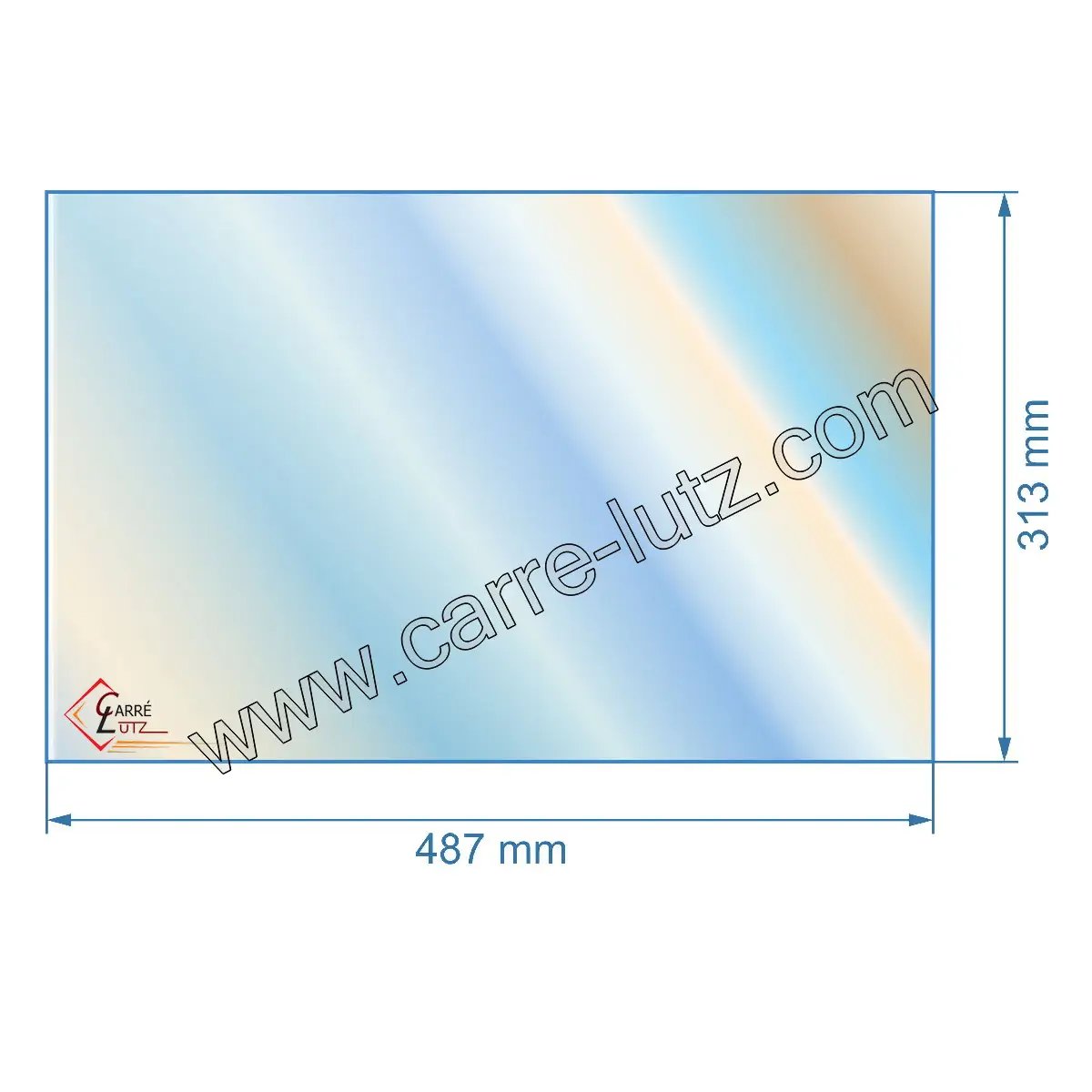 00492  Vitre réfractaire Vitrocéramique 487x313 mm compatible avec Invicta - AX912644A 63,70 €