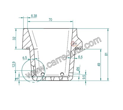 704387  Pot bruleur ou creuset de foyer de poêle à granulé modele standard 35,50 €