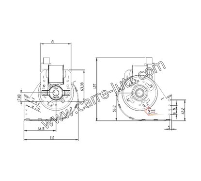 23190008  Ventilateur tangentiel 360 mm moteur à droite 1 vitesse 88,70 €
