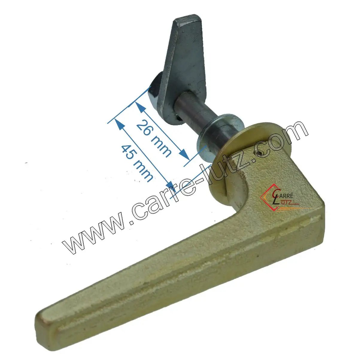 F28426  28426 - Poignée laiton pour porte de foyer de convecteur Efel 99,70 €