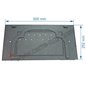 Taque décorée de foyer de poêle compatible avec Invicta Alma - F612621B-C
