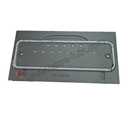 Taque décorée F612621B-C de foyer de poêle Invicta Alma