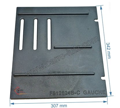 702252  Demie grille de foyer gauche F612624B-B de poêle Invicta Alma Primo 83,40 €