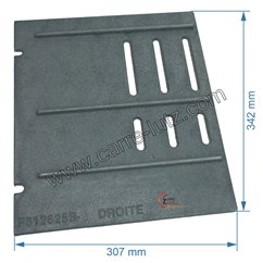 702253  Demie grille de foyer droite de poêle compatible avec Invicta Alma Primo - F612625B-B 83,40 €