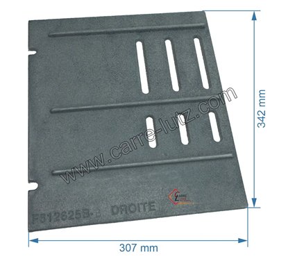 702253  Demie grille de foyer droite de poêle compatible avec Invicta Alma Primo - F612625B-B 83,40 €