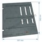 Demie grille de foyer droite de poêle compatible avec Invicta Alma Primo - F612625B-B