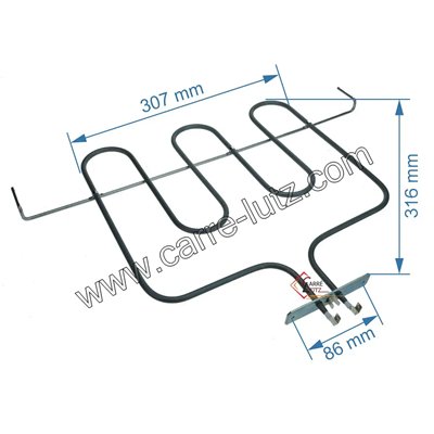 703188 Résistance de sole 1600W de four, 93710119 Candy Rosières 56,00 €