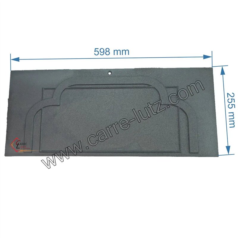 Taque décorée de foyer de poêle compatible avec Invicta Alma SA1 - F610198AMB