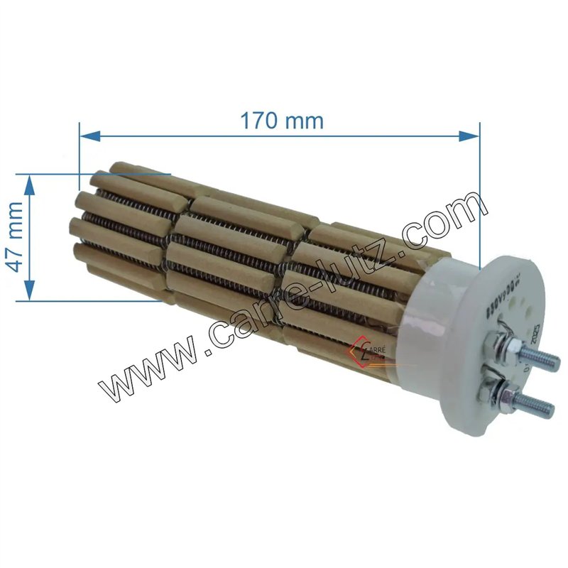 Résistance stéatite de chauffe eau 47x170 mm 900W Monophasé