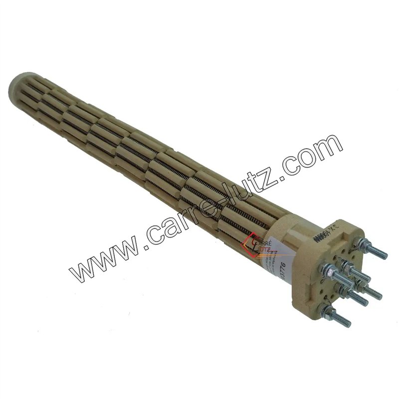 Résistance de chauffe eau stéatite tête carrée diamètre 47 mm 3000W monophasé et triphasé 