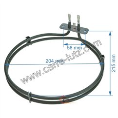 203224  Résistance circulaire 2000W de four 32041466 Waltham  13,40 €