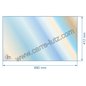 Vitre réfractaire Vitrocéramique 690x412x4 mm compatible avec Deville - P0022979