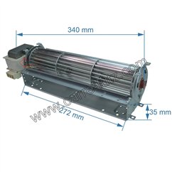 231040  Ventilateur tangentiel 270 mm moteur à gauche 1 vitesse 58,70 €