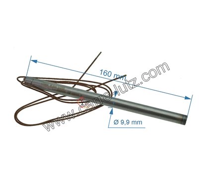 703935  Résistance 300W 9,9 mm longueur 160 mm de poêle à pellet 37,50 €