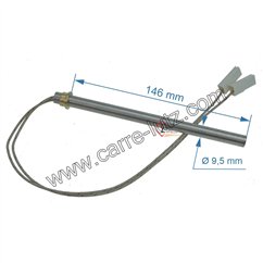 703983  Résistance 250W 9,5 mm longueur 145 mm de poêle à pellet 30,80 €