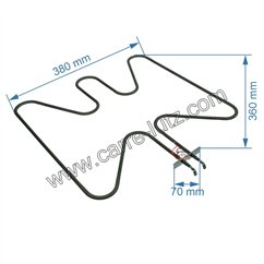 203214  Résistance de sole 1200W Smeg 806890529-806890353 Franke 20,10 €