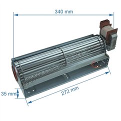 231039 Ventilateur tangentiel 270 mm moteur à droite 1 vitesse 44,00 €