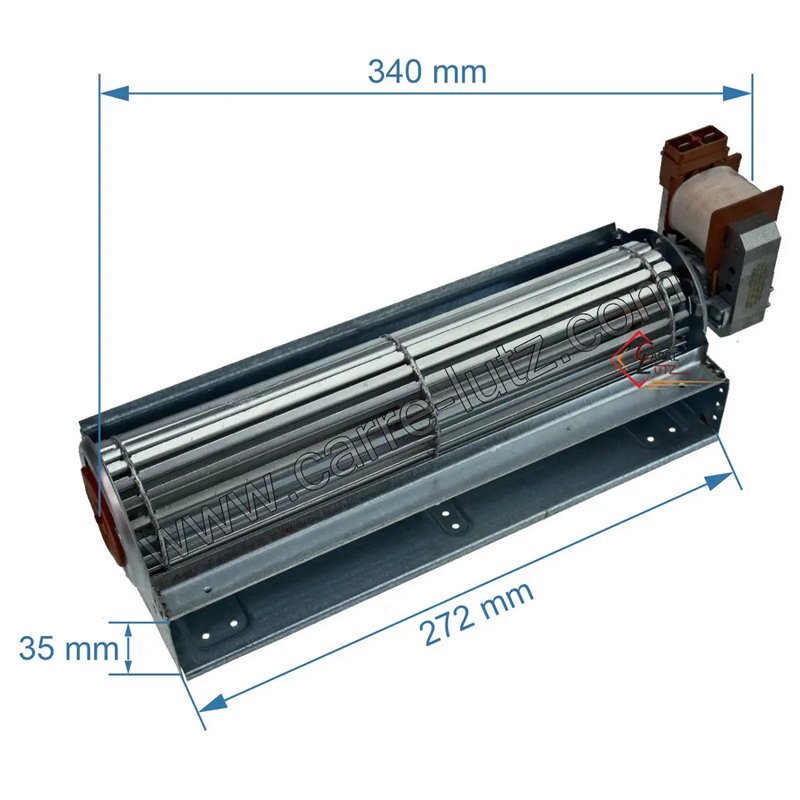 Ventilateur tangentiel 270 mm moteur à droite 1 vitesse