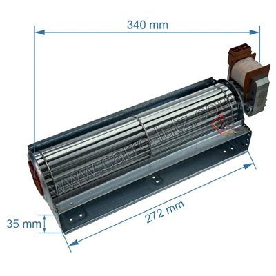 231039  Ventilateur tangentiel 270 mm moteur à droite 1 vitesse 44,00 €