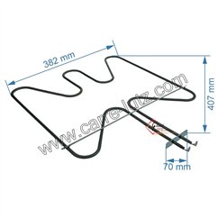 20390037  806890652 - Résistance de sole 1200W de four Smeg  55,20 €
