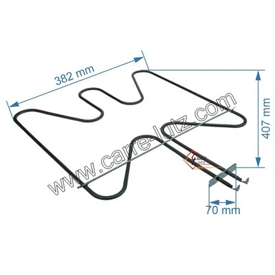 20390037  806890652 - Résistance de sole 1200W de four Smeg  55,20 €