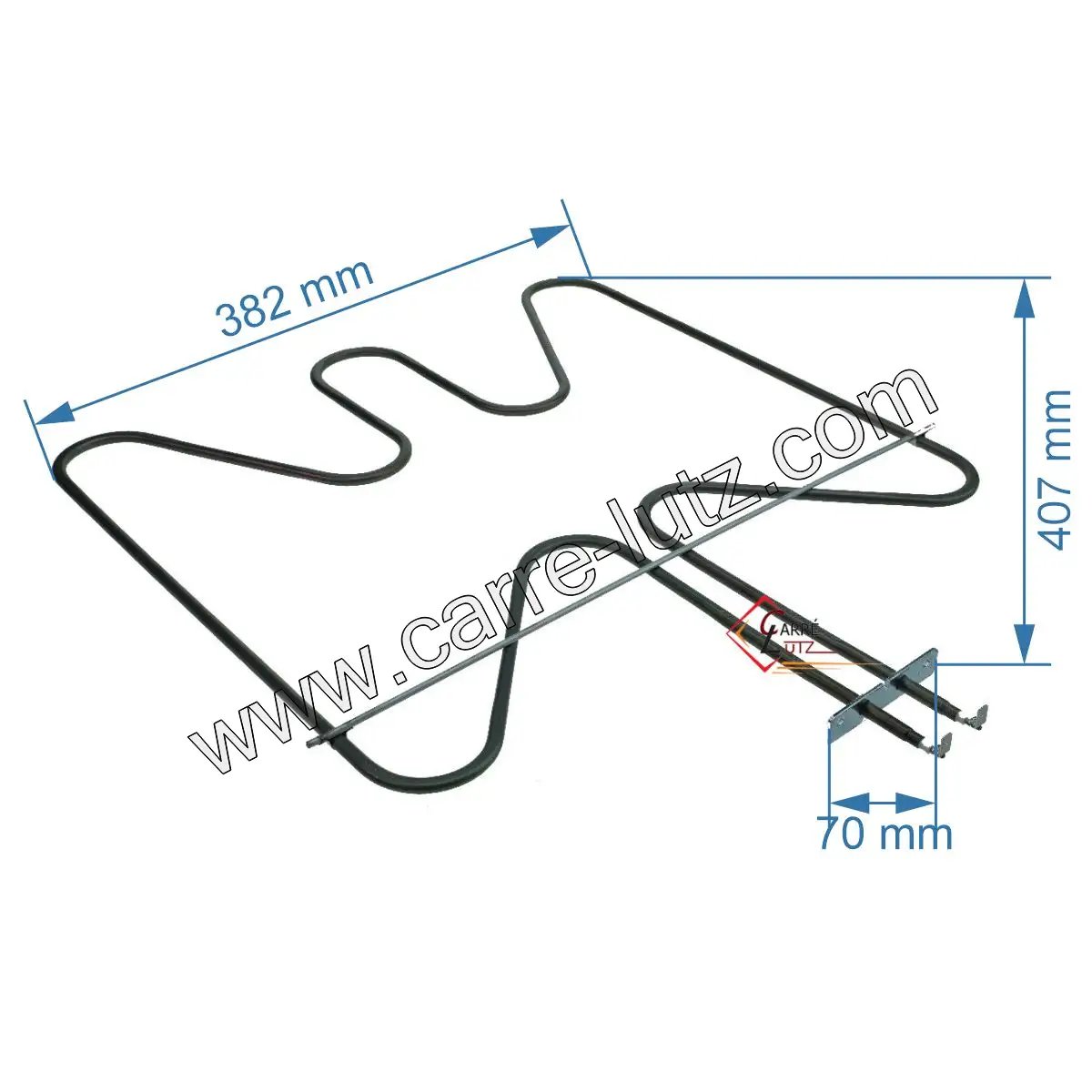 20390037  806890652 - Résistance de sole 1200W de four Smeg  55,20 €
