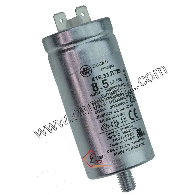 23090015  Condensateur permanent 8,5MF 450V 5,80 €
