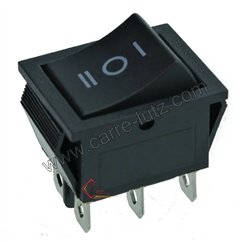 220120  Interrupteur inverseur 16A 250V 6 contacts 29,5x21 mm 5,00 €