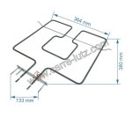 20390012  480121104179 - Résistance de voute 1400W de four Whirlpool 16,70 €