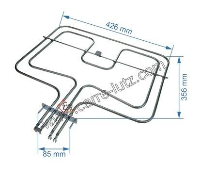 Résistance de voute de four Electrolux 3570797021
