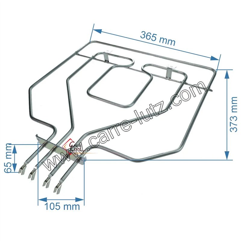 00471375 - Résistance de voute 2800W de four Bosch Siemens 