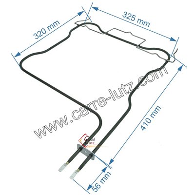 20390048  C00526533 - Résistance de sole 1150W de four Ariston Indesit 11,70 €