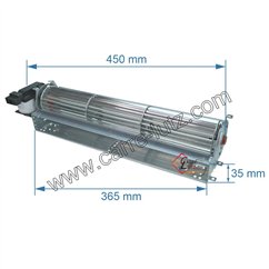 231044 Ventilateur tangentiel 365x40 mm moteur à gauche 1 vitesse 895725682 Palazzetti 00001309005 Godin 64,90 €