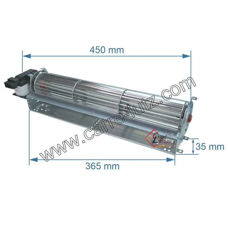 231044  Ventilateur tangentiel 365x40 mm moteur à gauche 1 vitesse 895725682 Palazzetti 00001309005 Godin 64,90 €