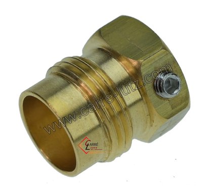 543112  Raccord 3/8 gaz avec vis de fixation pour bougie de pôele à granulés 9,00 €