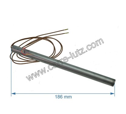 Résistance 400W 12,5 mm longueur 186 mm de poêle à pellet 