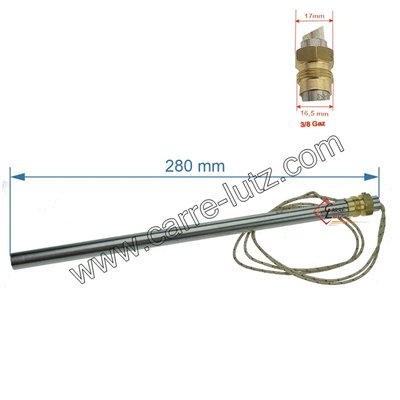 70390037  Bougie ou Résistance 400W 12,5 mm longueur 280mm de poêle à pellet  50,90 €