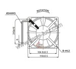 231016  00001305508 - Ventilateur 20W 120x120 mm d insert Godin 35,10 €