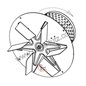 Ventilateur extracteur de fumée R2E210 ou VFM 210/45 de poele a pellet