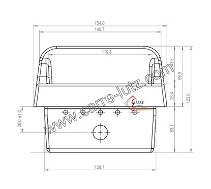 Pot bruleur ou creuset de foyer pour poele a granulé Moretti Design