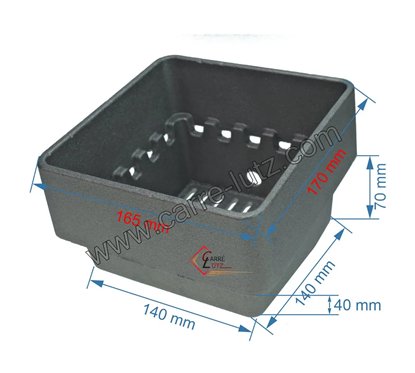 Pot bruleur ou creuset de foyer pour poele a granulé Karmek one