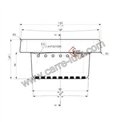 Pot bruleur ou creuset de foyer pour poele a granulé Ravelli