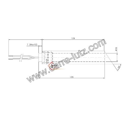 70390036  Résistance 350W de poêle à pellet Jotul  54,00 €