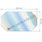 Vitre réfractaire 224x120x4 00001304459 Godin 3736 Vitre réfractaire 224x120x4 00001304459 Godin 3736
