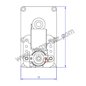 Motoréducteur de vis sans fin de poêle à pellets 3 tour/minute